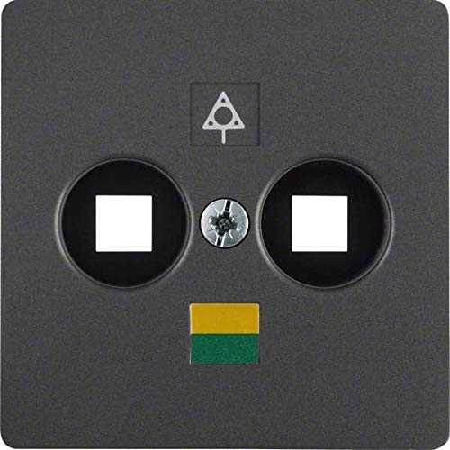 Berker 14031606 Zentralplatte für Doppel-Potenzialausgleich-Steckdose anthrazit, matt Mesch Shop Berker 14031606 Zentralplatte für Doppel-Potenzialausgleich-Steckdose anthrazit, matt Mesch Shop